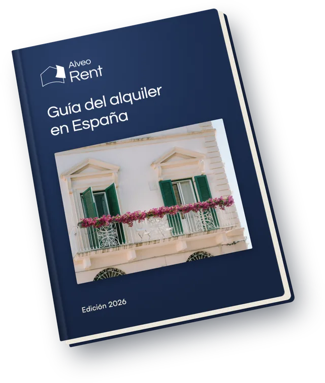 Portada de la guía del alquiler en España de Alveo Rent 2026