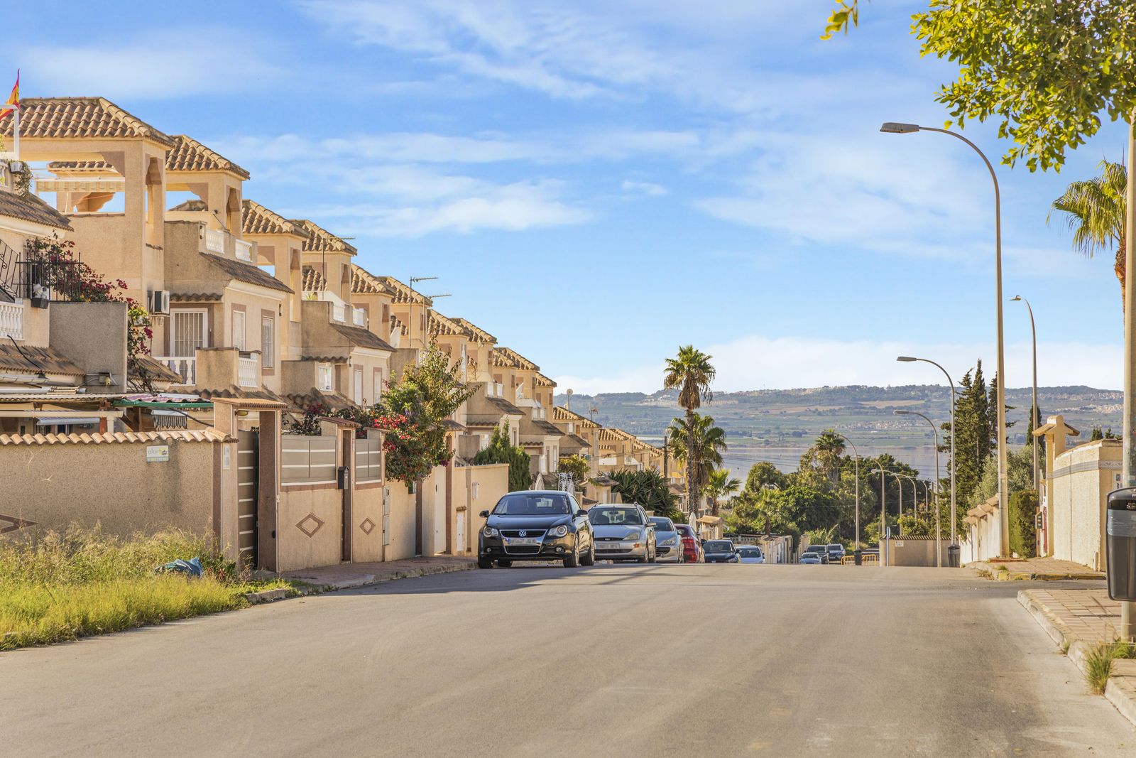 Calle residencial en España